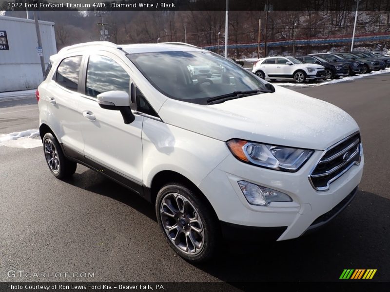 Diamond White / Black 2022 Ford EcoSport Titanium 4WD