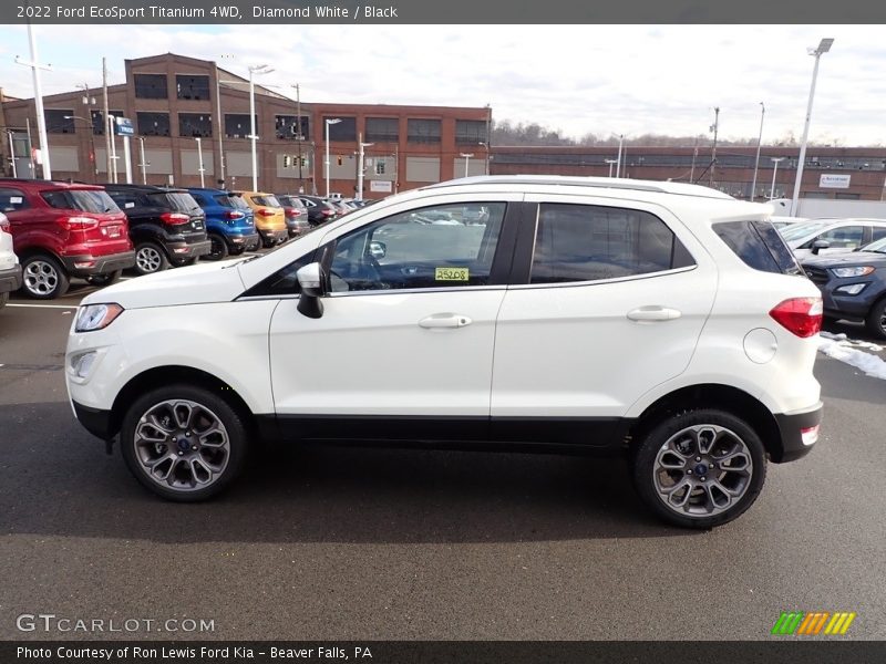 Diamond White / Black 2022 Ford EcoSport Titanium 4WD