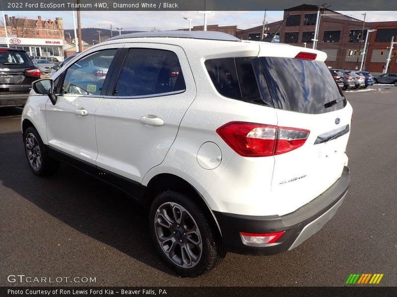 Diamond White / Black 2022 Ford EcoSport Titanium 4WD