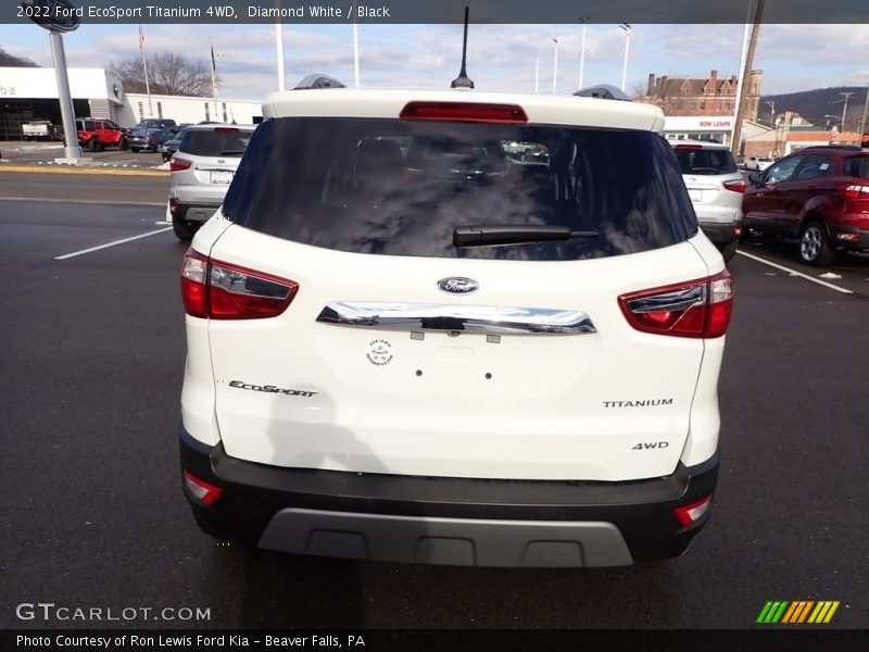Diamond White / Black 2022 Ford EcoSport Titanium 4WD