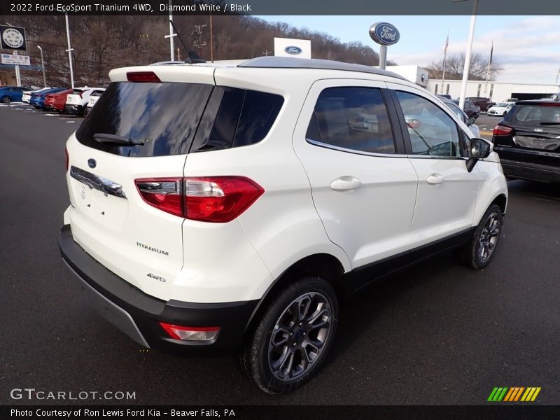 Diamond White / Black 2022 Ford EcoSport Titanium 4WD