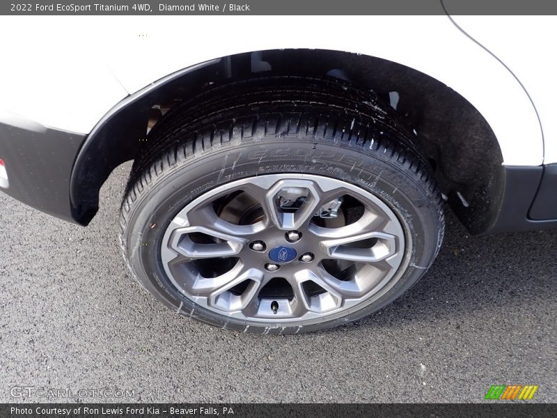 Diamond White / Black 2022 Ford EcoSport Titanium 4WD