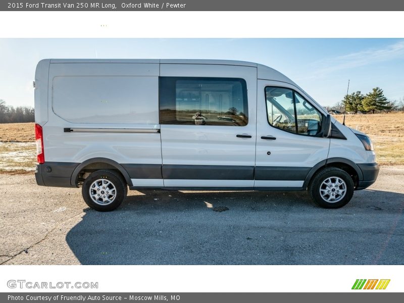 Oxford White / Pewter 2015 Ford Transit Van 250 MR Long