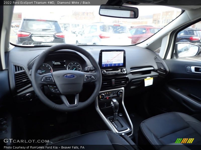 Diamond White / Black 2022 Ford EcoSport Titanium 4WD