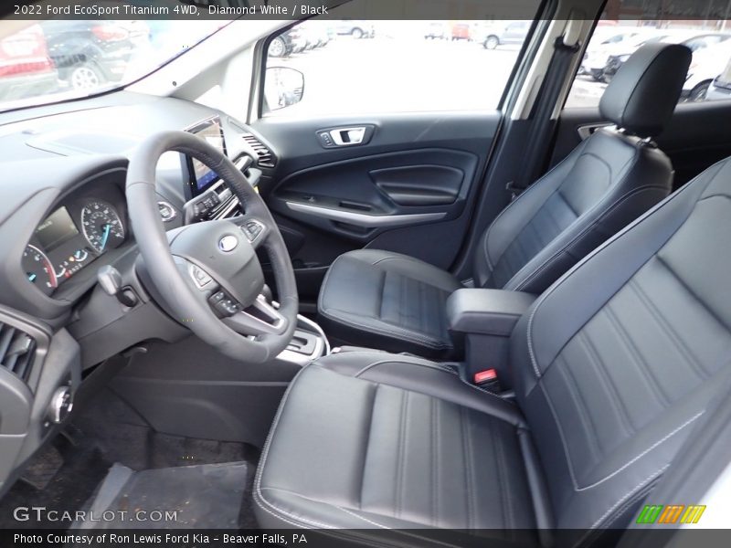 Diamond White / Black 2022 Ford EcoSport Titanium 4WD