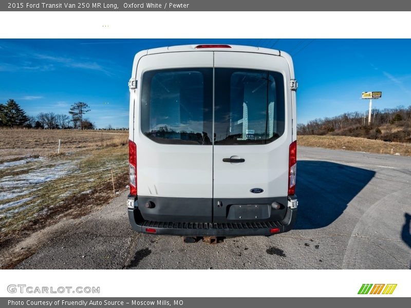 Oxford White / Pewter 2015 Ford Transit Van 250 MR Long