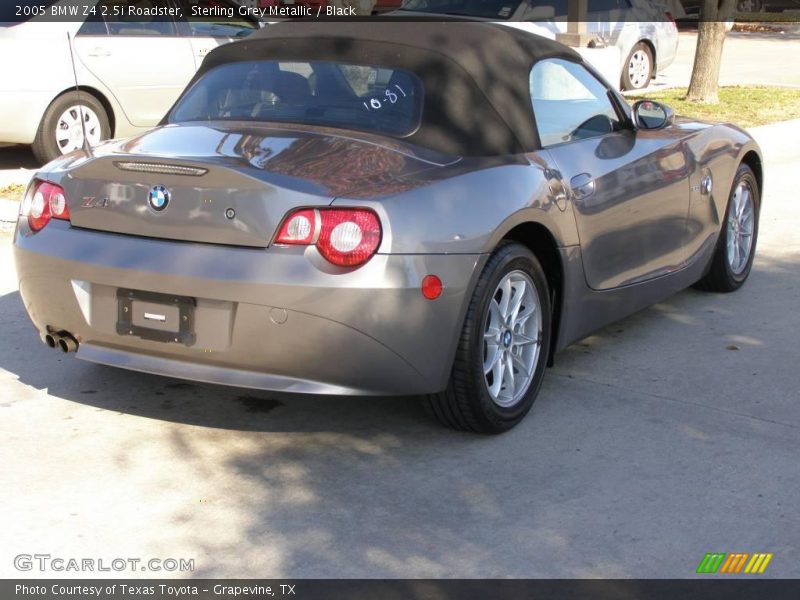 Sterling Grey Metallic / Black 2005 BMW Z4 2.5i Roadster