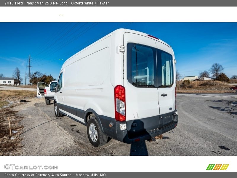 Oxford White / Pewter 2015 Ford Transit Van 250 MR Long