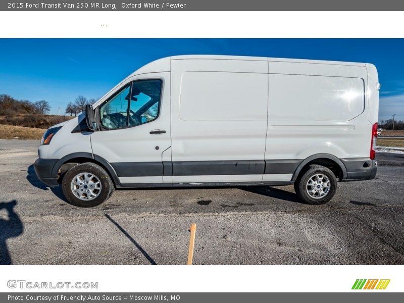 Oxford White / Pewter 2015 Ford Transit Van 250 MR Long