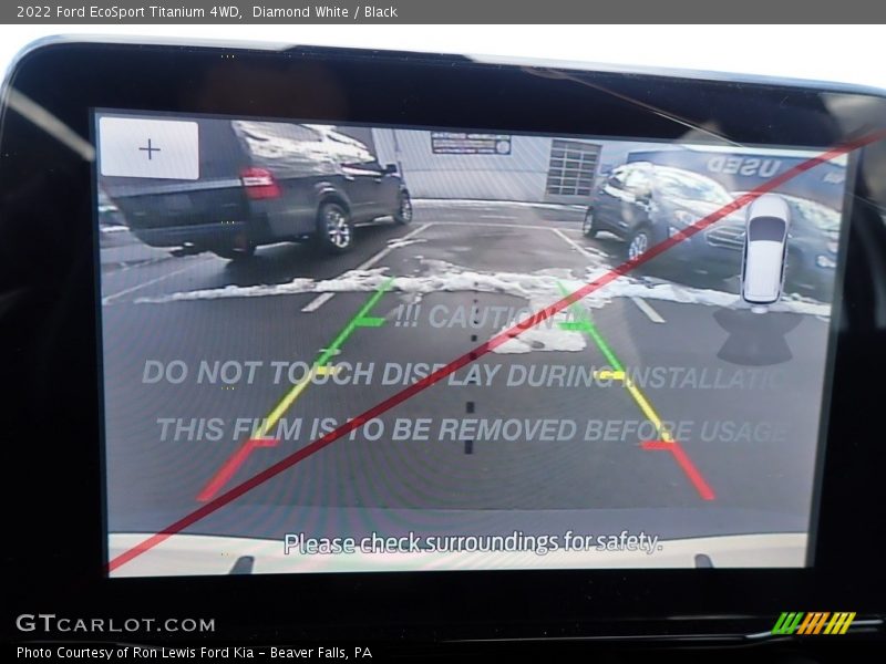 Diamond White / Black 2022 Ford EcoSport Titanium 4WD