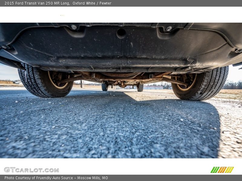 Oxford White / Pewter 2015 Ford Transit Van 250 MR Long