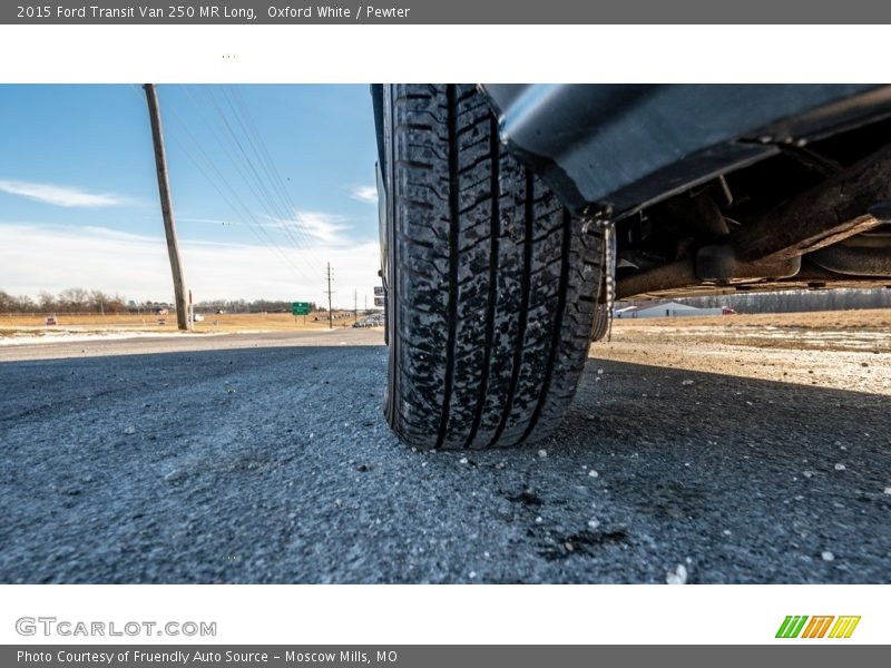 Oxford White / Pewter 2015 Ford Transit Van 250 MR Long