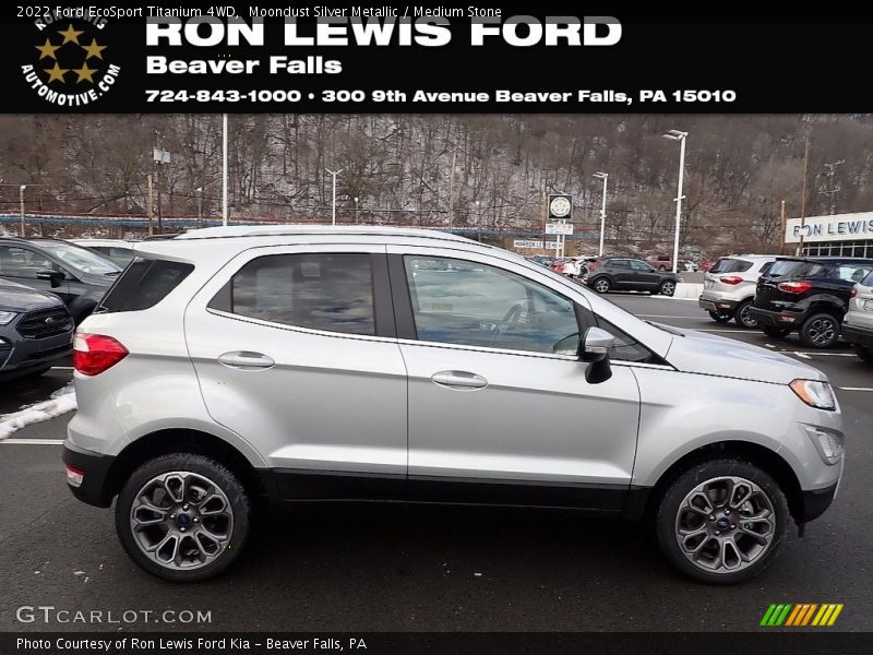 Moondust Silver Metallic / Medium Stone 2022 Ford EcoSport Titanium 4WD