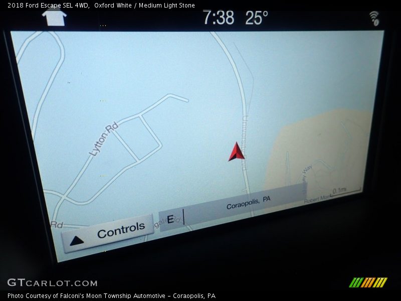 Oxford White / Medium Light Stone 2018 Ford Escape SEL 4WD