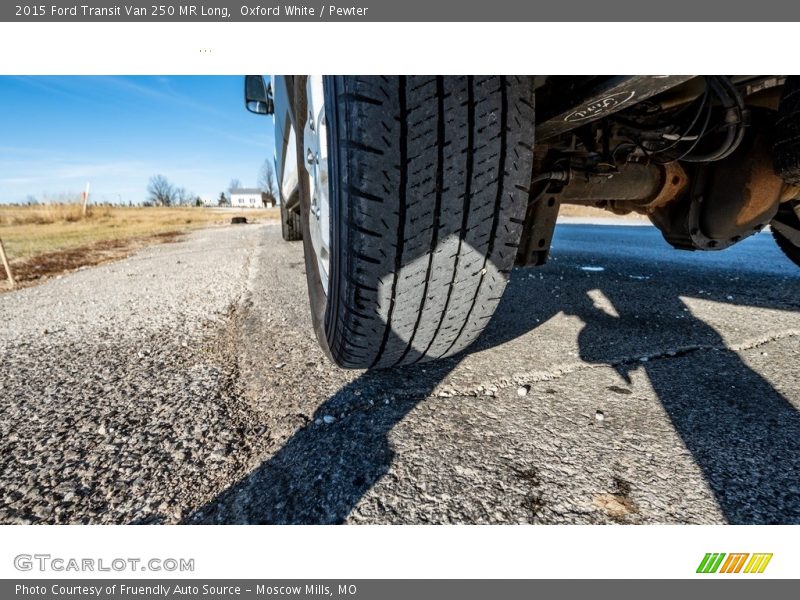 Oxford White / Pewter 2015 Ford Transit Van 250 MR Long