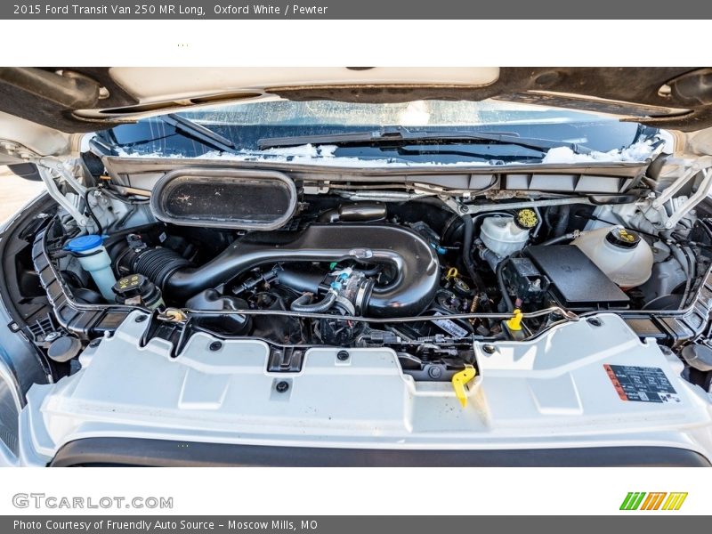 Oxford White / Pewter 2015 Ford Transit Van 250 MR Long