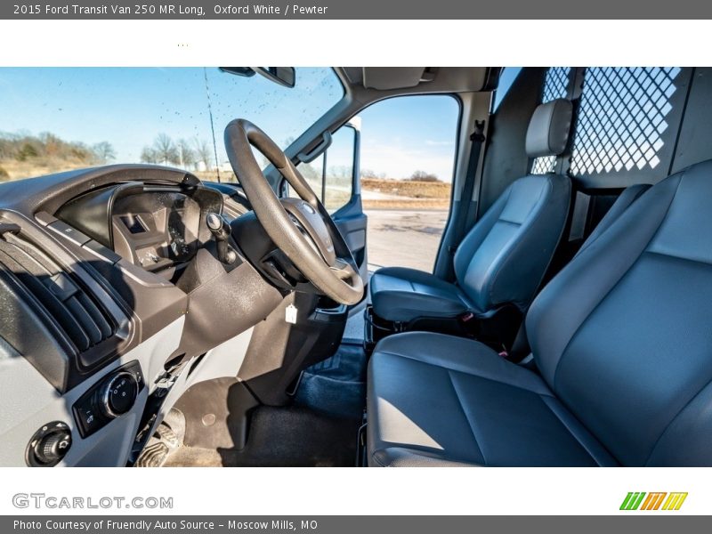 Oxford White / Pewter 2015 Ford Transit Van 250 MR Long