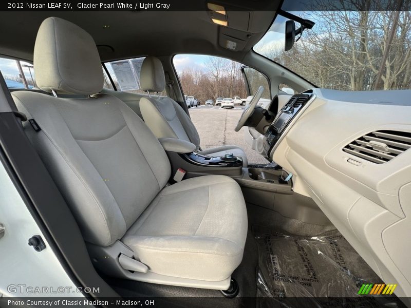 Glacier Pearl White / Light Gray 2012 Nissan LEAF SV