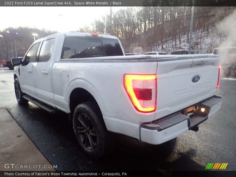 Space White Metallic / Black 2022 Ford F150 Lariat SuperCrew 4x4