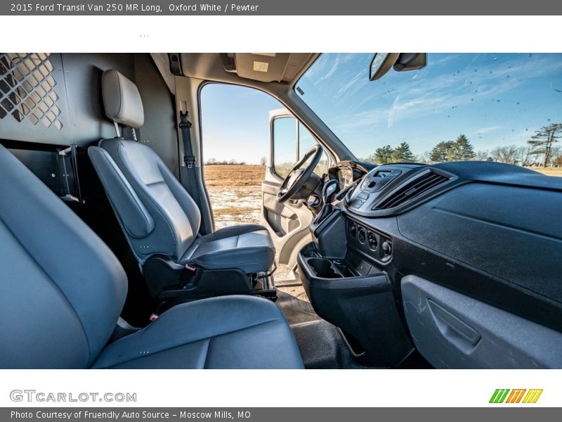 Oxford White / Pewter 2015 Ford Transit Van 250 MR Long