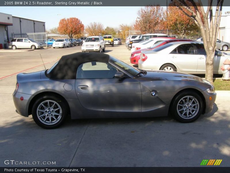 Sterling Grey Metallic / Black 2005 BMW Z4 2.5i Roadster