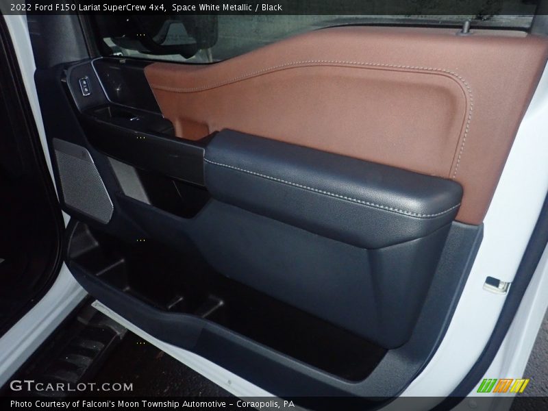 Space White Metallic / Black 2022 Ford F150 Lariat SuperCrew 4x4