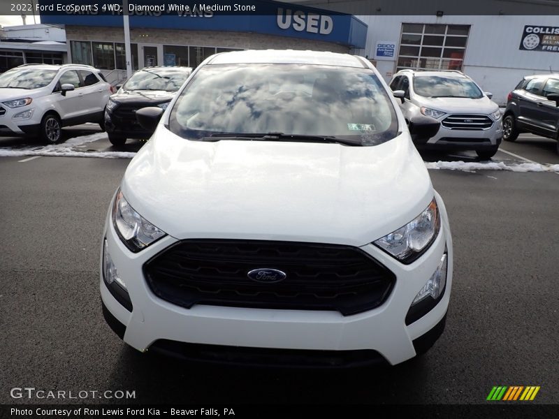 Diamond White / Medium Stone 2022 Ford EcoSport S 4WD