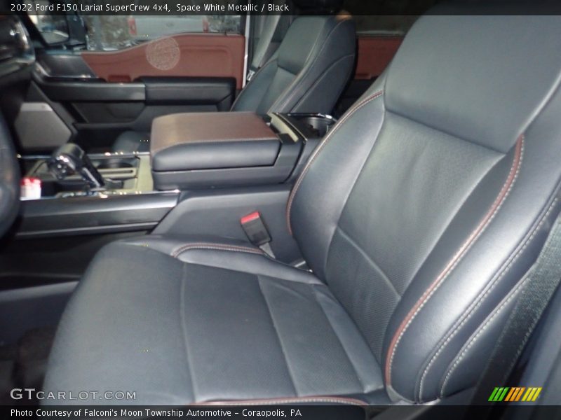 Space White Metallic / Black 2022 Ford F150 Lariat SuperCrew 4x4