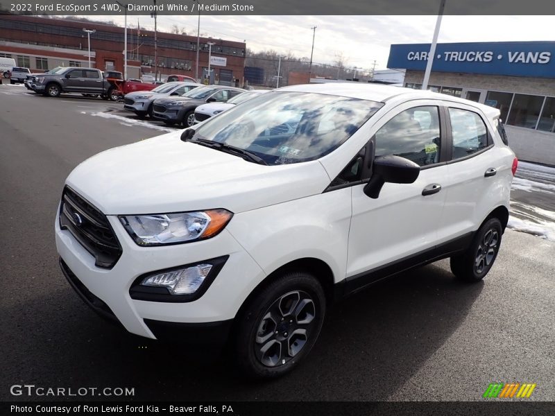 Diamond White / Medium Stone 2022 Ford EcoSport S 4WD