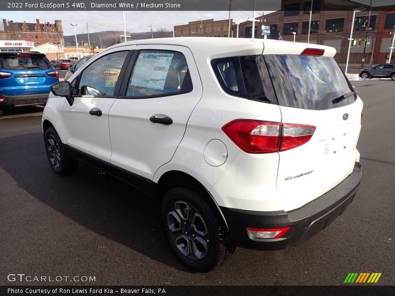 Diamond White / Medium Stone 2022 Ford EcoSport S 4WD