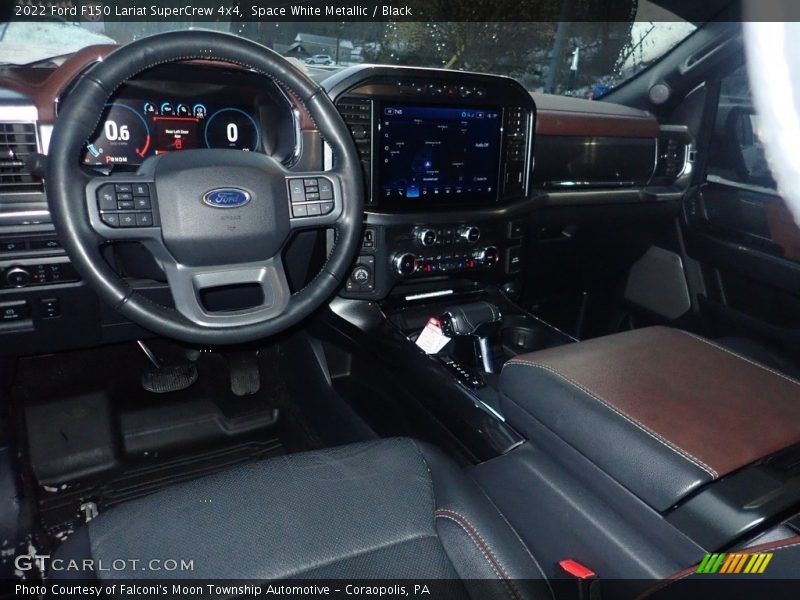 Space White Metallic / Black 2022 Ford F150 Lariat SuperCrew 4x4