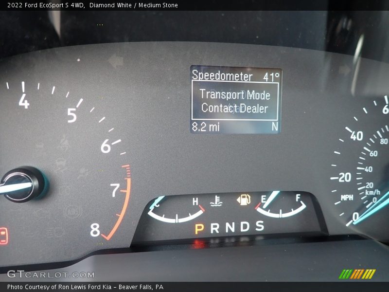 Diamond White / Medium Stone 2022 Ford EcoSport S 4WD