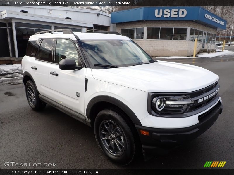 Oxford White / Medium Dark Slate 2022 Ford Bronco Sport Big Bend 4x4