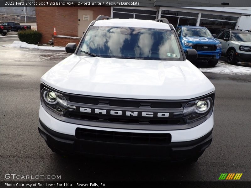 Oxford White / Medium Dark Slate 2022 Ford Bronco Sport Big Bend 4x4