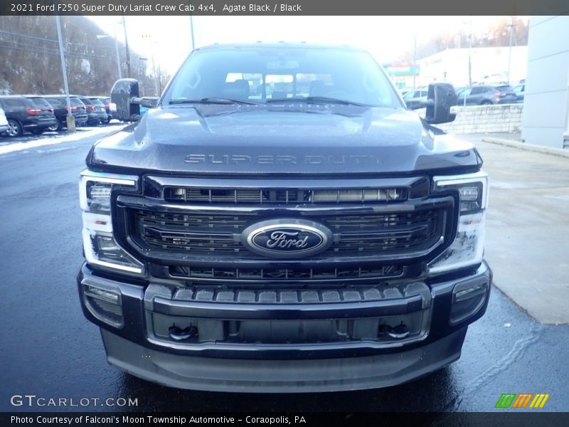 Agate Black / Black 2021 Ford F250 Super Duty Lariat Crew Cab 4x4