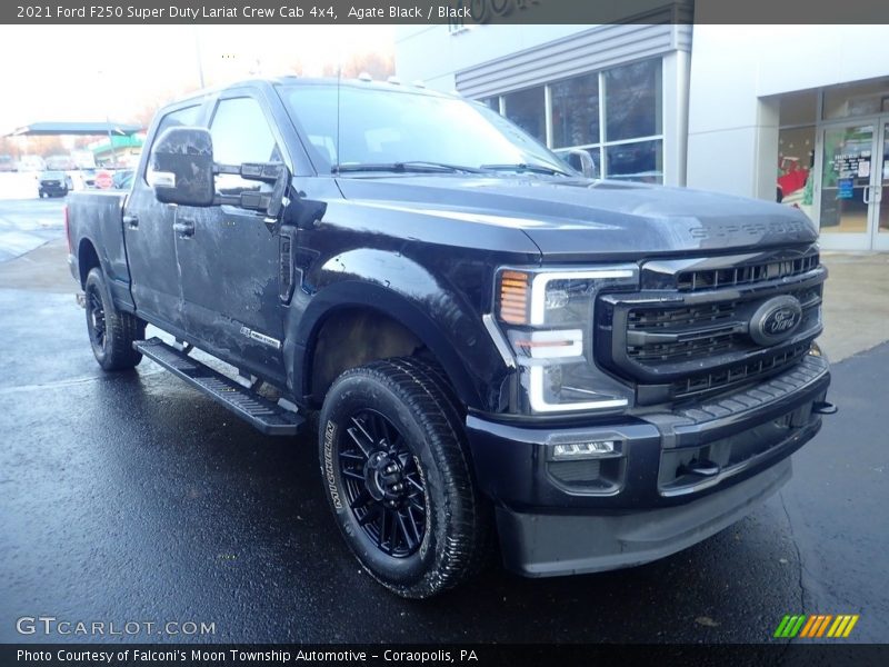 Agate Black / Black 2021 Ford F250 Super Duty Lariat Crew Cab 4x4
