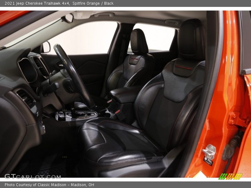 Spitfire Orange / Black 2021 Jeep Cherokee Traihawk 4x4