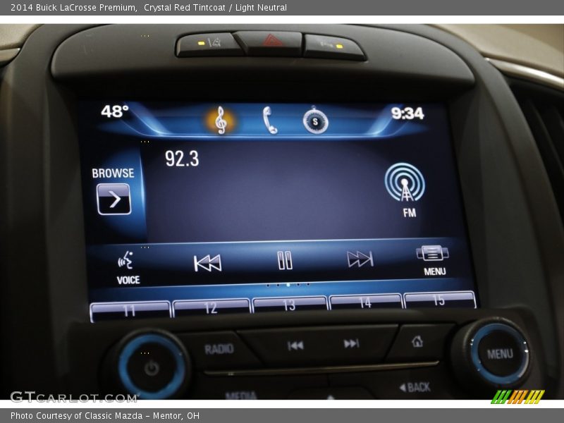 Controls of 2014 LaCrosse Premium