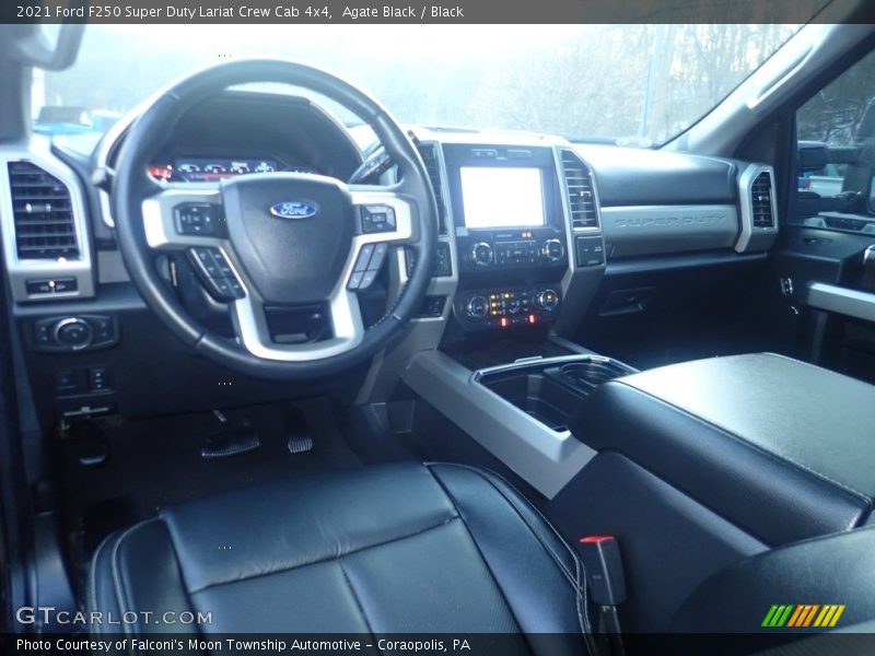 Agate Black / Black 2021 Ford F250 Super Duty Lariat Crew Cab 4x4