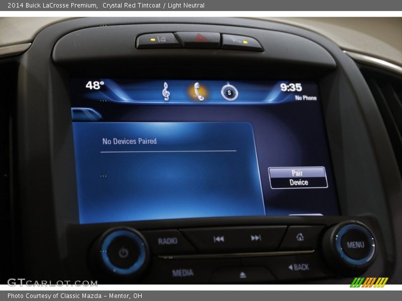 Controls of 2014 LaCrosse Premium