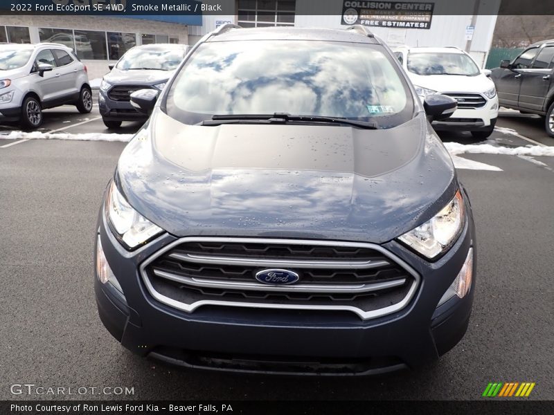 Smoke Metallic / Black 2022 Ford EcoSport SE 4WD
