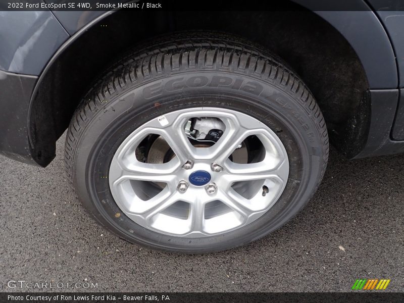 Smoke Metallic / Black 2022 Ford EcoSport SE 4WD