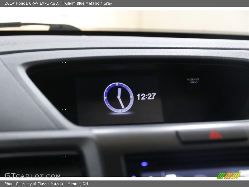 Twilight Blue Metallic / Gray 2014 Honda CR-V EX-L AWD