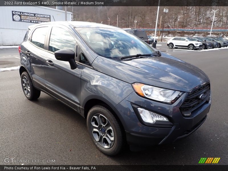 Smoke Metallic / Medium Stone 2022 Ford EcoSport S 4WD