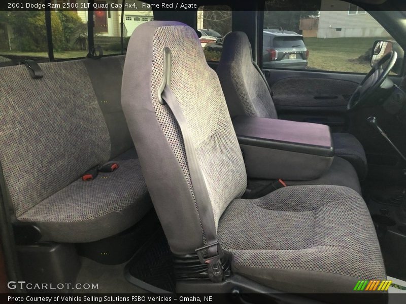 Flame Red / Agate 2001 Dodge Ram 2500 SLT Quad Cab 4x4
