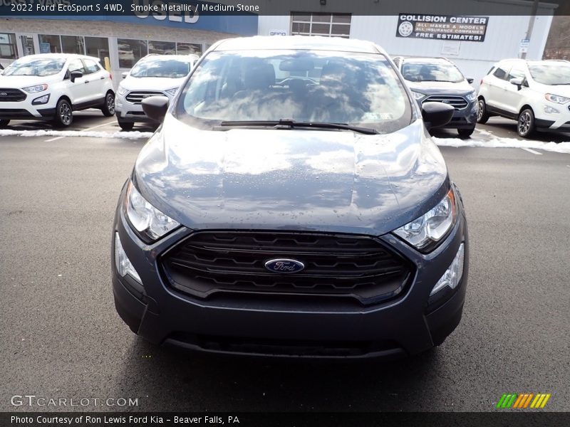 Smoke Metallic / Medium Stone 2022 Ford EcoSport S 4WD