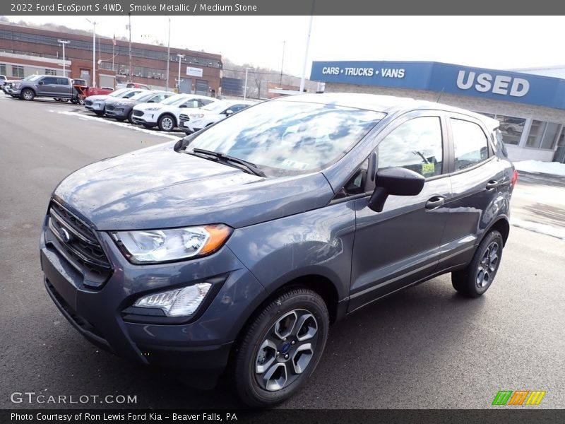 Smoke Metallic / Medium Stone 2022 Ford EcoSport S 4WD