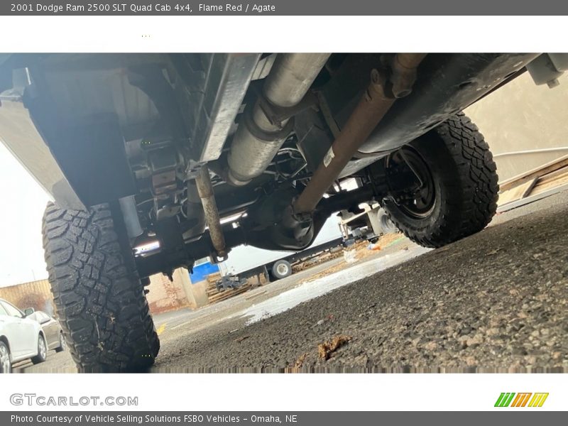Flame Red / Agate 2001 Dodge Ram 2500 SLT Quad Cab 4x4