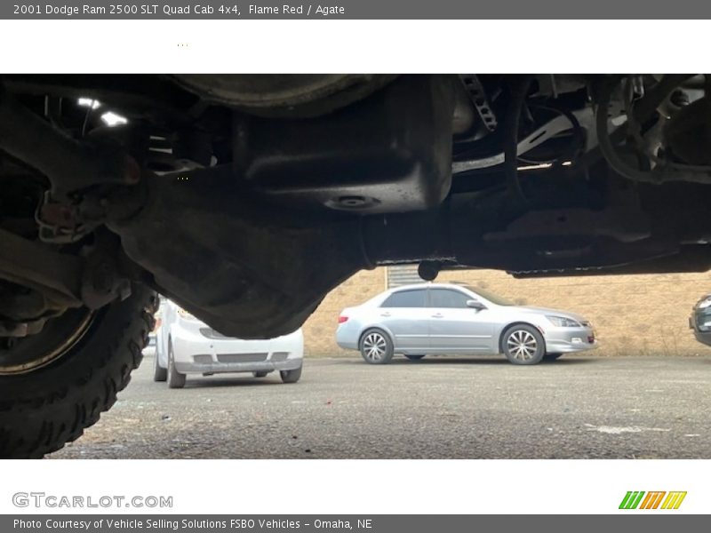 Flame Red / Agate 2001 Dodge Ram 2500 SLT Quad Cab 4x4