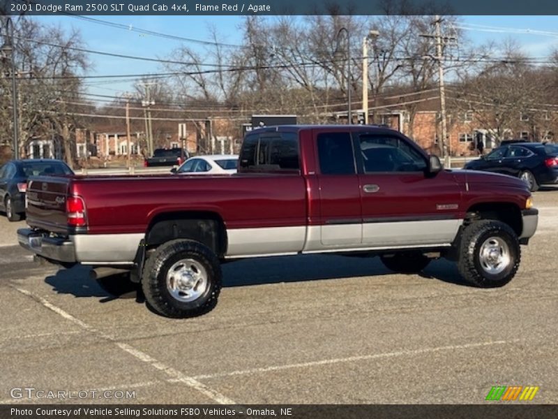 Flame Red / Agate 2001 Dodge Ram 2500 SLT Quad Cab 4x4